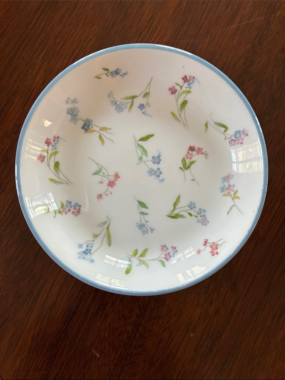 Royal Worcester Trinket Dish “Forget Me Not” Pattern